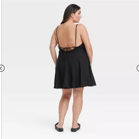 🆕💃🏽Beach Bungalow Linen Mini Dress - Lime - Picture 3 of 4